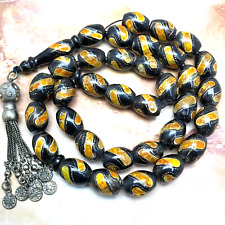 yusr Antique 33 Prayer Beads Yemeni يسر حجازي worry beads necklace يسر مكاوي picture