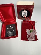 WATERFORD Crystal Songs Of  “Deck The Halls” Christmas Tree Ornament In Box 2002 picture
