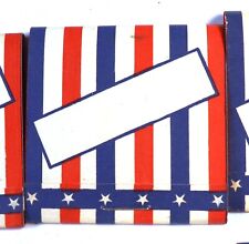 11 Vintage Patriotic Red White Blue Matchbooks With Blank Space for Personalize picture