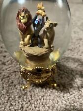 Limited Edition Franklin Mint Disney LION KING Gold Footed Glass Egg picture