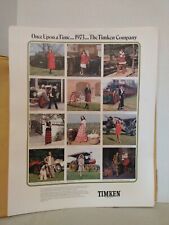 Vintage 1973 Calendar Fashion & Industry Antiques Poster Size Tommy Morgan Photo picture