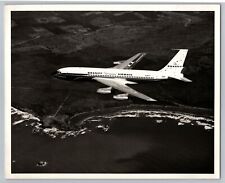 Airplane Braniff International Airlines Boeing 720 c1960s B&W 8x10 Photo C3 picture