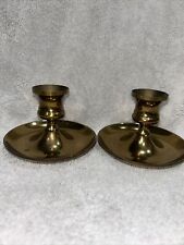 Vintage Baldwin Brass Petite Candlestick Taper Candle Holders Patina 2 3/4