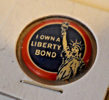 Ca. 1918-1919 WWI - I Own a Liberty Bond Lapel Pinback.  19 picture