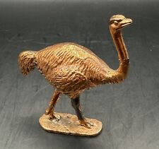 Bronze/copper Colored 2” Ostrich Trinket Figurine  picture