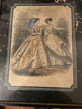 Vintage 1865 Framed French Magazine Photo picture