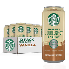 Starbucks Doubleshot Energy Espresso Coffee, Vanilla, 15 Oz Cans (12 Pack) (Pack picture