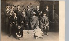 REMONT ORCHESTRA manchester ct real photo postcard rppc connecticut music band picture