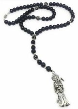 Acrylic Holy Death's Necklace Rosary Style. Collar De La Santa Muerte Acrilico E picture