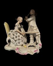Antique 19TH CT Nymphenburg Porcelain Group Figurine Duet picture