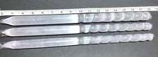 Selenite Crystal Spiral Point Wands (Set of 3) Extra Large Long Wholesale Bulk picture