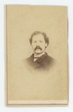 Antique CDV Circa 1860s Handsome Man With Mustache in Suit San Francisco, CA picture