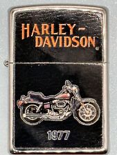 2016 Harley Davidson 1977 Motorcycle Chrome Zippo Lighter NEW picture