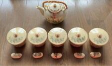 Satsuma Ware Teapot, Teacup, Chopstick Rest, 5 Servings from Japan picture