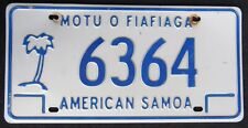 AMERICAN SAMOA - PACIFIC ISLAND license plate  2011 - 2016 picture