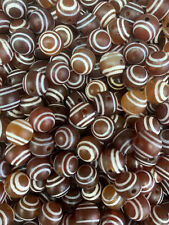 50 Pcs Tibetan Natural Old Agate Dzi *4Stripes* 10mm Round Beads picture