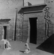 Entrance Temple Isis showing thick layer silt left by waters P- 1968 Old Photo picture