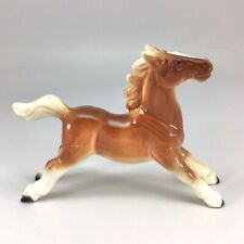 Vintage Running Horse Pony Figurine Ceramic Porcelain Hand Painted ￼ picture