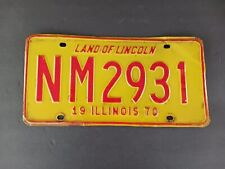 1970 Illinois IL License Plate NM 2931 picture
