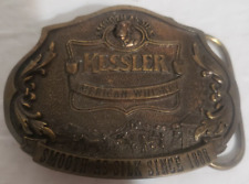 Vintage 1993 Limited Edition Kessler American Whiskey Belt Buckle Made in USA picture