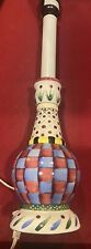 Vintage Mackenzie-Childs Inspired Ceramic Bulbous Table  No Shade picture