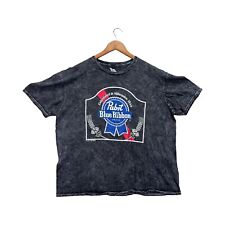 Pabst Blue Ribbon Beer Shirt Milwaukee Wisconsin PBR Indie Hipster Acid Wash 2XL picture