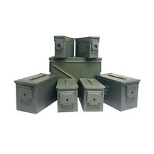 Ammo Cans Combo Grade 1 - 7 Pack (2) Fat 50 Cal (2) 30 Cal, (2) 50 Cal, (1) 548 picture