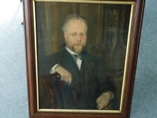 Antique PA Artist John McLure Hamilton Portrait Painting of David Croal Thomson picture