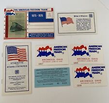 American Freedom Train Postcards & Ticket Stubs Archbold Ohio 1975 , & More Lot picture