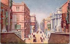 Valletta Malta Republic Main Street Strada Reale Tuck Oilette 1907 Postcard picture