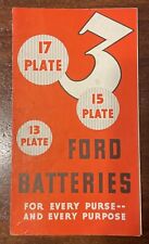 1940s Ford Motor Company Battery Literature picture