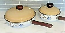Vintage Crowning Cookware Set Of two with Lids, 10” pan,  7” Pot picture