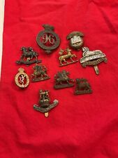 325 WWI British Badges Royal Signal Royal Dragoons Inniskilling  Lot Of 10 Nice picture