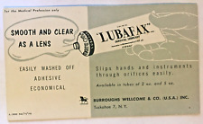 Vintage c1940's Lubafax Surgical Lubricant Orifice Gel OBGYN Ad Ink Blotter picture