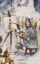 Rare WW1 Adolf Hitler Painting The Church Of St Niklaas at Messines Christmas  picture