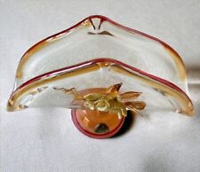Vintage Duralex Glass Napkin Holder “Via Veneto” w/ Ceramic Detail France, RARE picture