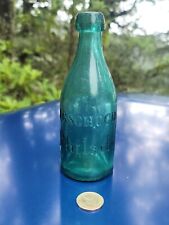 1870's Deep Emerald Philadelphia Soda☆Old Dark Green Pennsylvania Soda Bottle picture