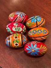 Polish Hand Painted Wooden Eggs picture