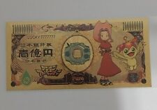 24k Gold Foil Plated Mimi & Palmon Banknote anime collectible picture