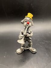 Vintage 1985 George Good Pewter Clown 5” Tall picture