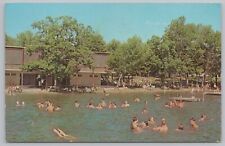 People Enjoy The Water @ Epworth Forest~Beach Scene~North Webster IN~PM 1972 PC picture