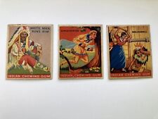 Lot Of Three Vintage 1933 Goudey Indian Gum Cards  #47, 63, 65 - Good Condition picture