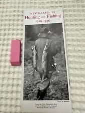 Vintage 1939-1940 New Hampshire Hunting Fishing Pamphlet Guide picture