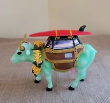 Vintage Cow Parade Cow-A-Bunga Retired Surfer Cow With Lei #9148 2002 picture
