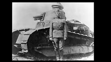 1918 General George Patton Tank PHOTO World War 1, United States Army, FRANCE picture