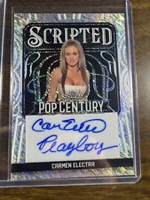 2024 Leaf Pop Century Scripted Playboy Silver Shimmer Carmen Electra 12/15 Auto picture