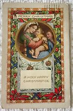 Merry Christmas Mary and Baby Jesus Whitney Postcard picture