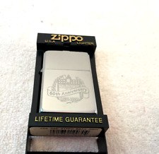 1993 Zippo Lighter Chrome  60th Anniversary NIB picture