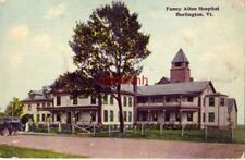 FANNY ALLEN HOSPITAL, BURLINGTON, VT 1912 vintage auto, people on front porch picture