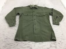 VTG Vietnam US Army Shirt Man's 14.5 X 31  Cotton Sateen OG 107 J. H. Rutter Rex picture